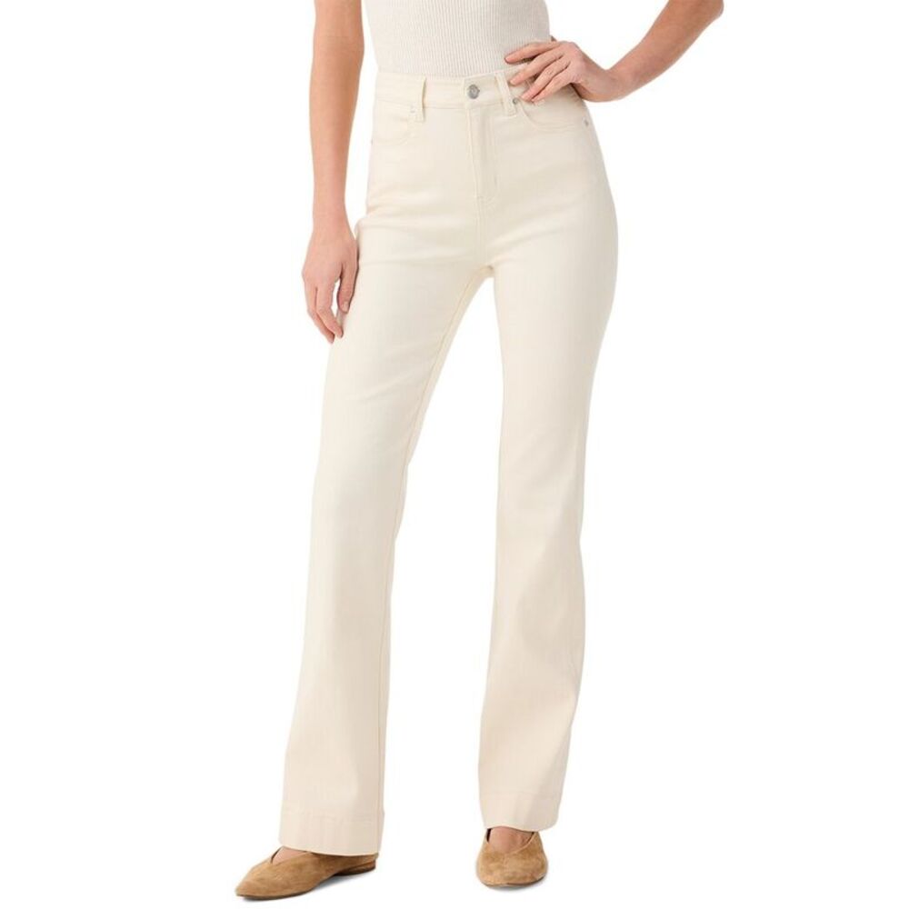 NIC+ZOE Cream Straight Leg Jeans